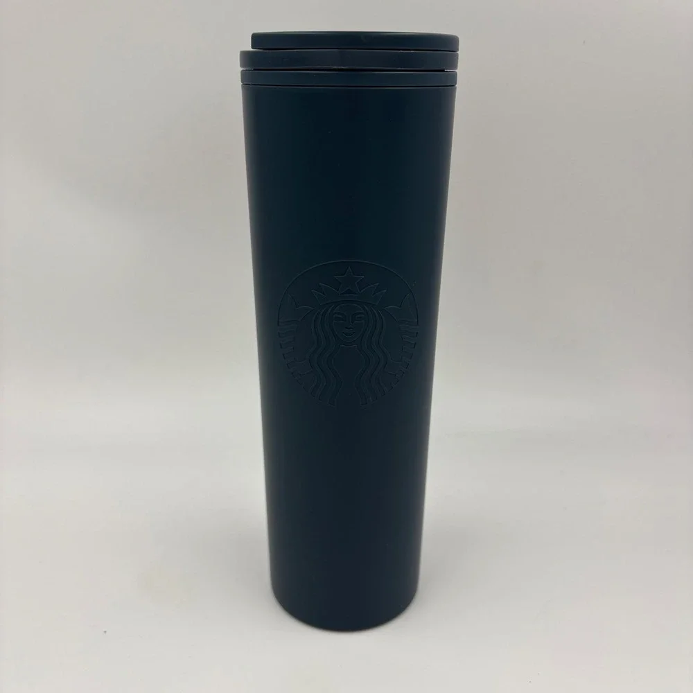 Starbucks Tumbler 16oz Navy Blue 100% Recycled Plastic Matte‎